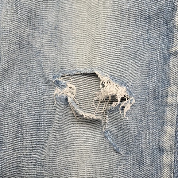 Rock & Republic Jeans Womens 12 Blue Denim Distressed Indee Thrashed Grunge - Picture 7 of 16